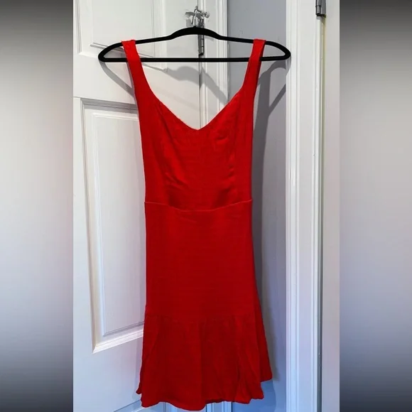 open lace back dress Petite Studio's Carly Dress in Red Floral main image 0